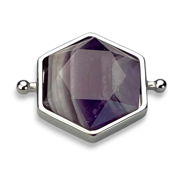 Chevron Amethyst Hexagon Crystal Element