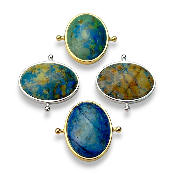 Chrysocolla Oval Crystal Element