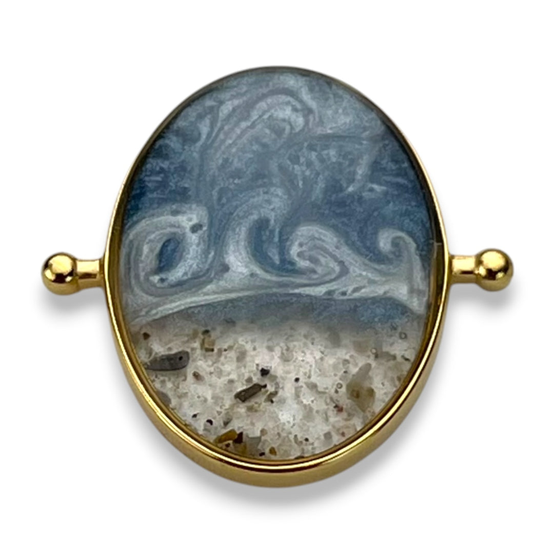 Coastal Swirls Oval Vessel Element – Sandy Beaches Shop Collab