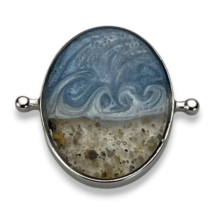 Coastal Swirls Oval Vessel Element – Sandy Beaches Shop Collab