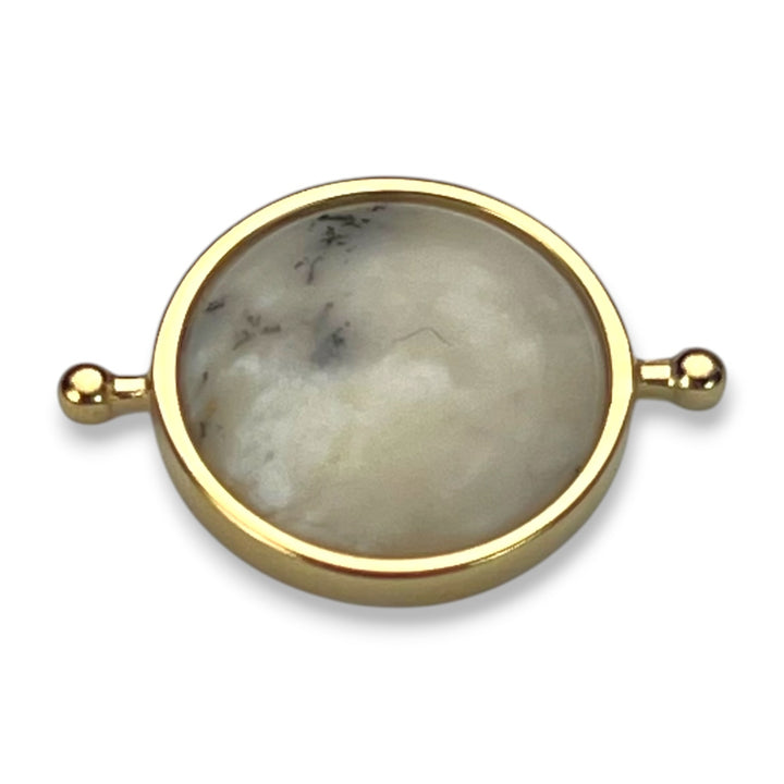 Dendritic Opal Round Crystal Element