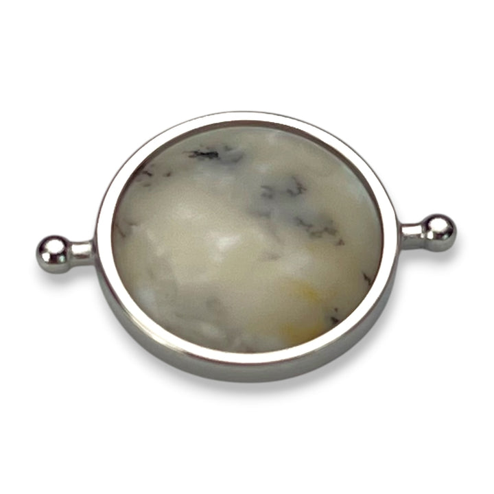 Dendritic Opal Round Crystal Element