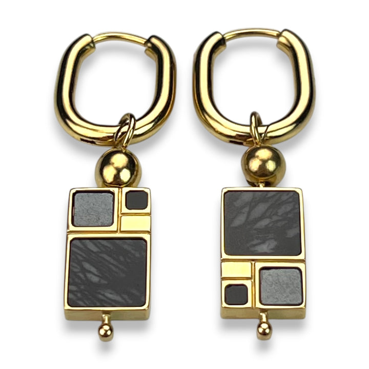 Fibonacci Crystal CrossBar™ Willow Earrings