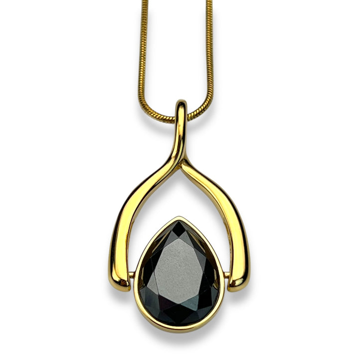 Wishbone Necklace + 1 AquaPoint™ Crystal