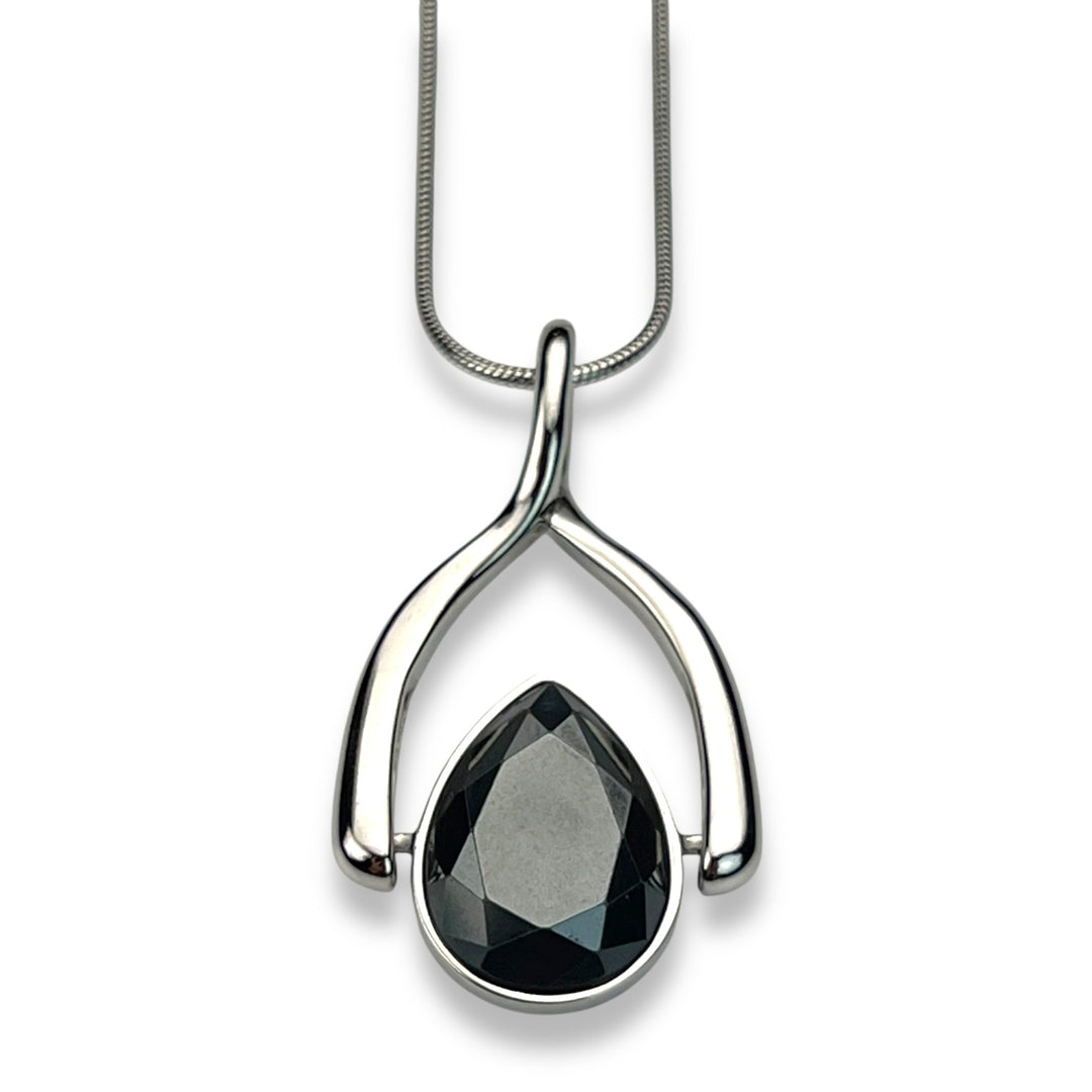 Wishbone Necklace + 1 AquaPoint™ Crystal