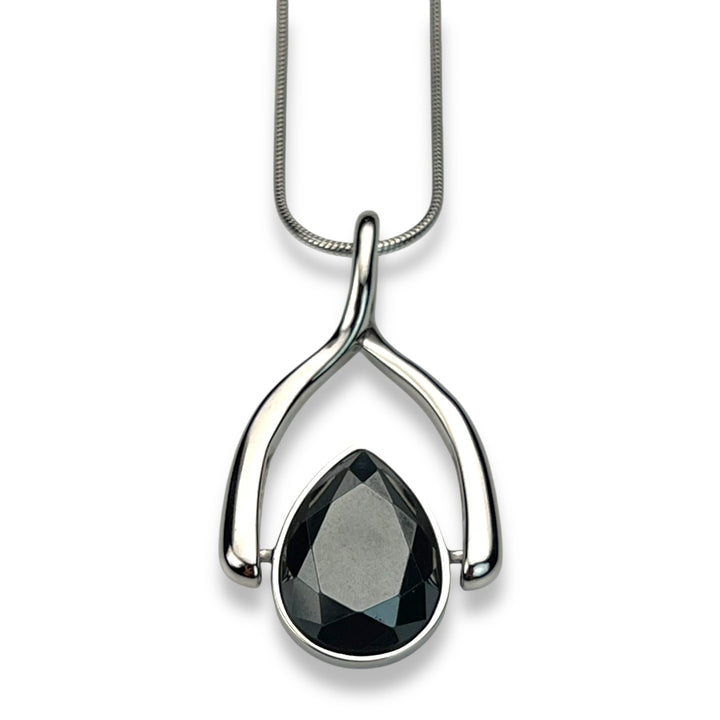 Wishbone Necklace + 1 AquaPoint™ Crystal