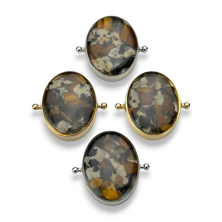 Kalahari Oval Crystal Confetti Encapture™ Element