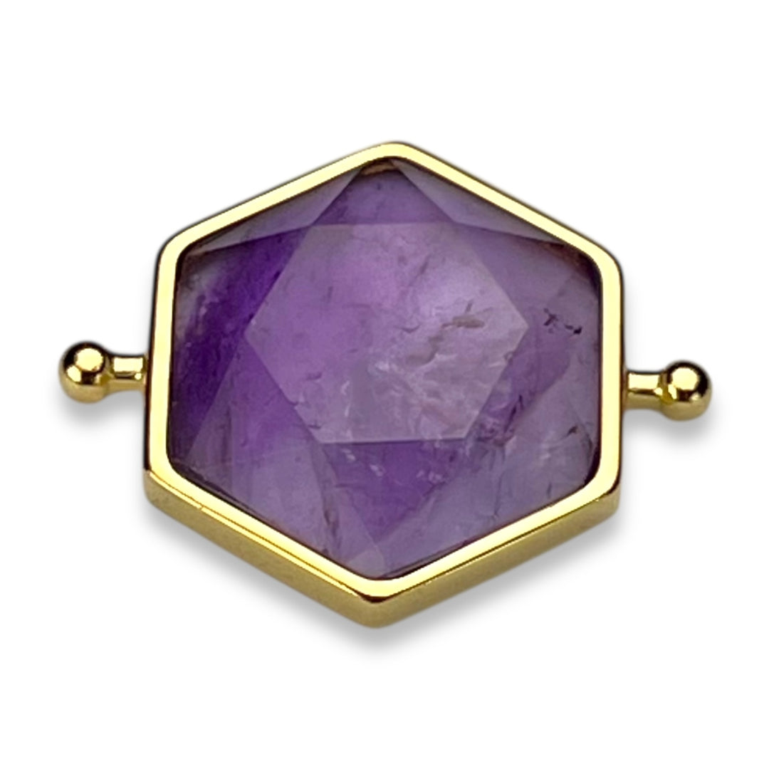 Amethyst Hexagon Crystal Element
