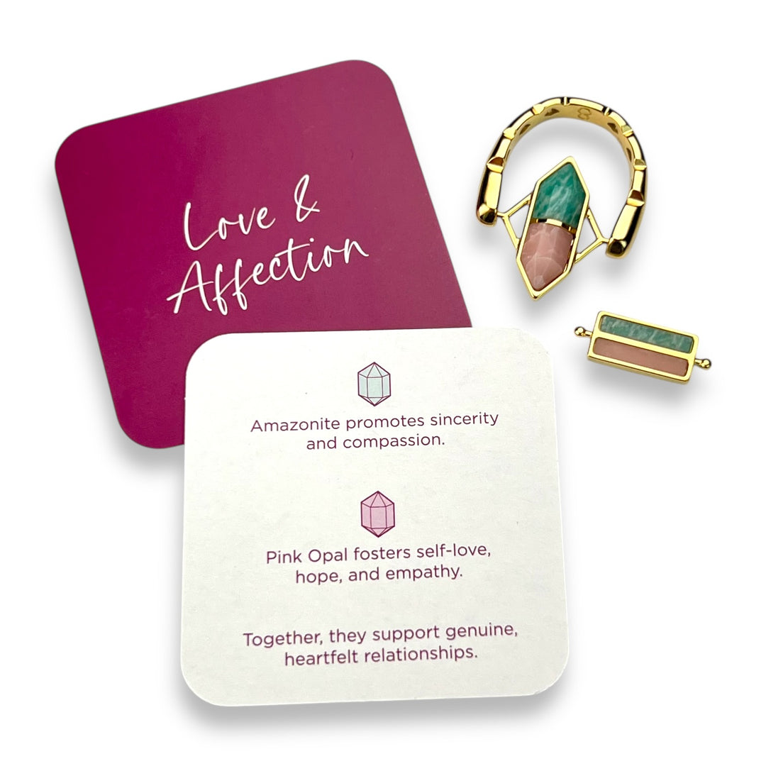 Love & Affection SoulStack™ 2 Element Set CrownCut™ Fidget Ring Set