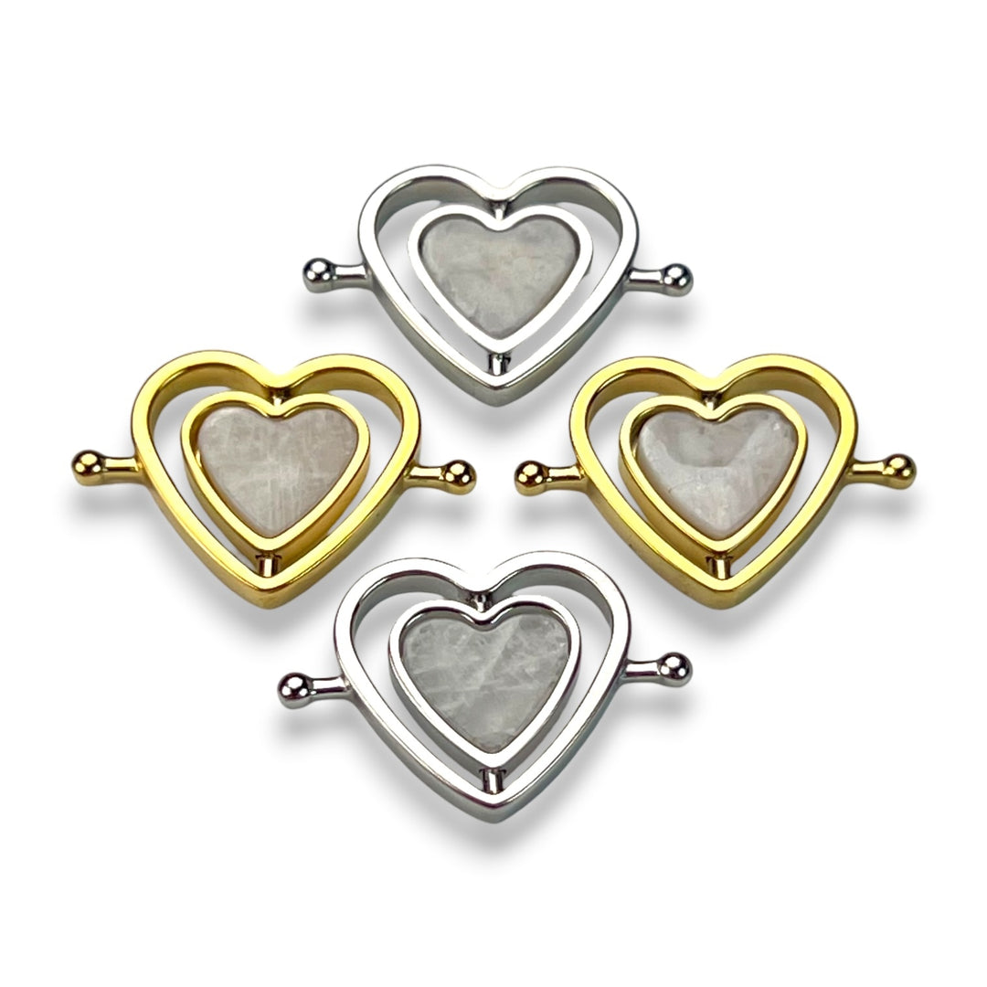 Moonstone Heart HaloSpin™ Crystal Element