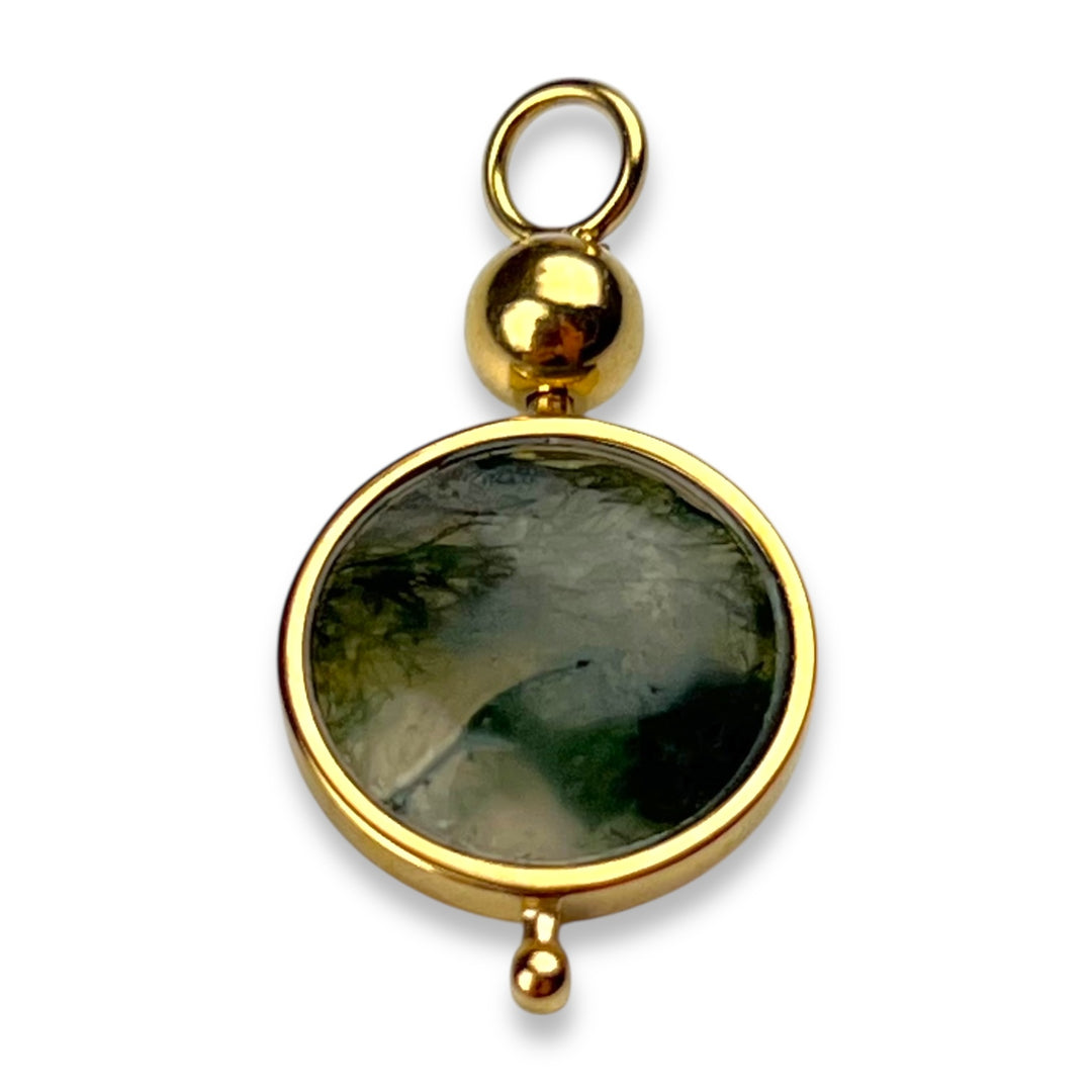 MiraLink™ Round Crystal Charm