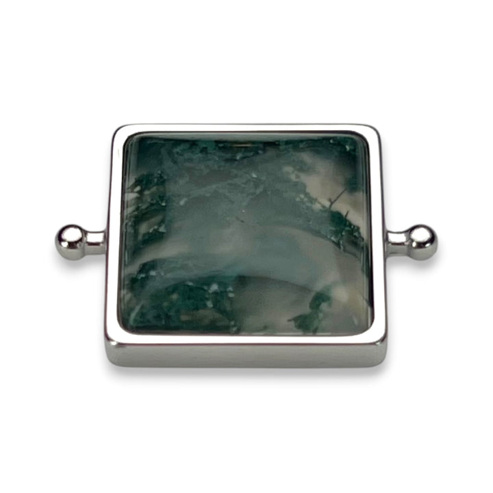 Moss Agate Cushion Crystal Element