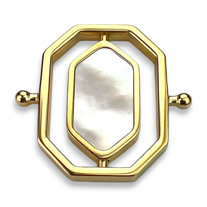 Mother of Pearl Octangle HaloSpin™ Crystal Element