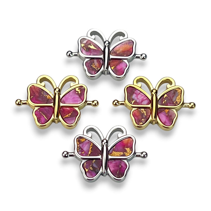 O'Keeffe's Poppies Mosaic Stone Butterfly Element
