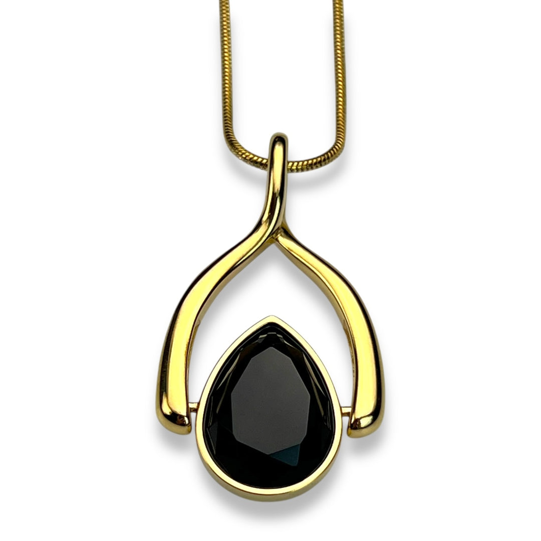 Wishbone Necklace + 1 AquaPoint™ Crystal