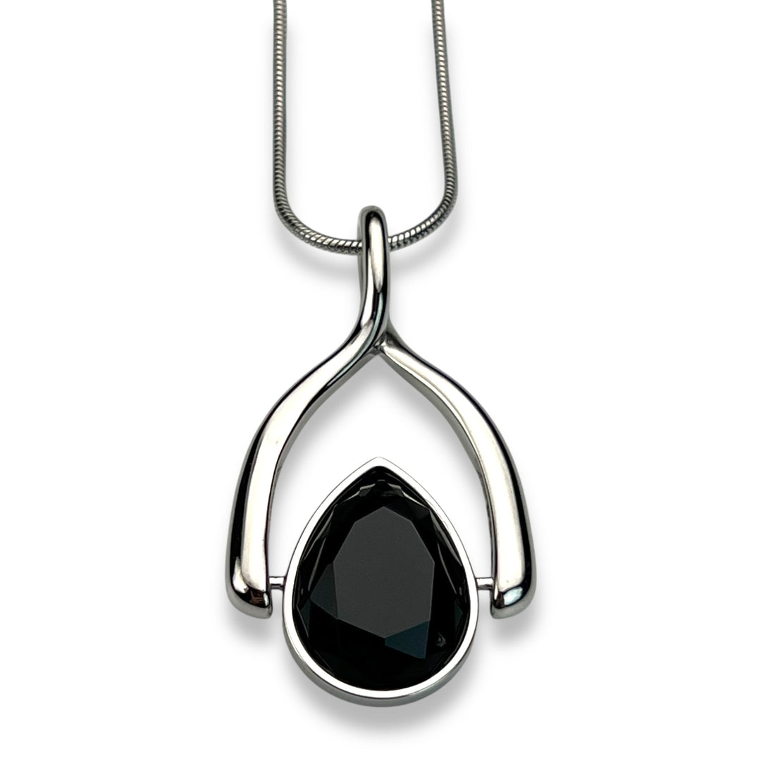 Wishbone Necklace + 1 AquaPoint™ Crystal