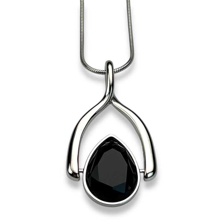Wishbone Necklace + 1 AquaPoint™ Crystal