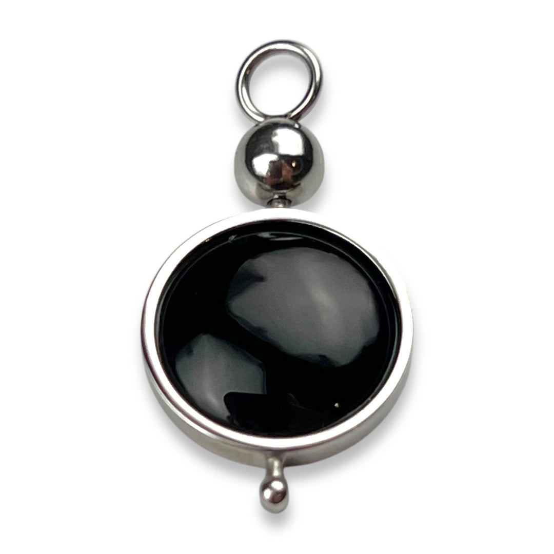 MiraLink™ Round Crystal Charm
