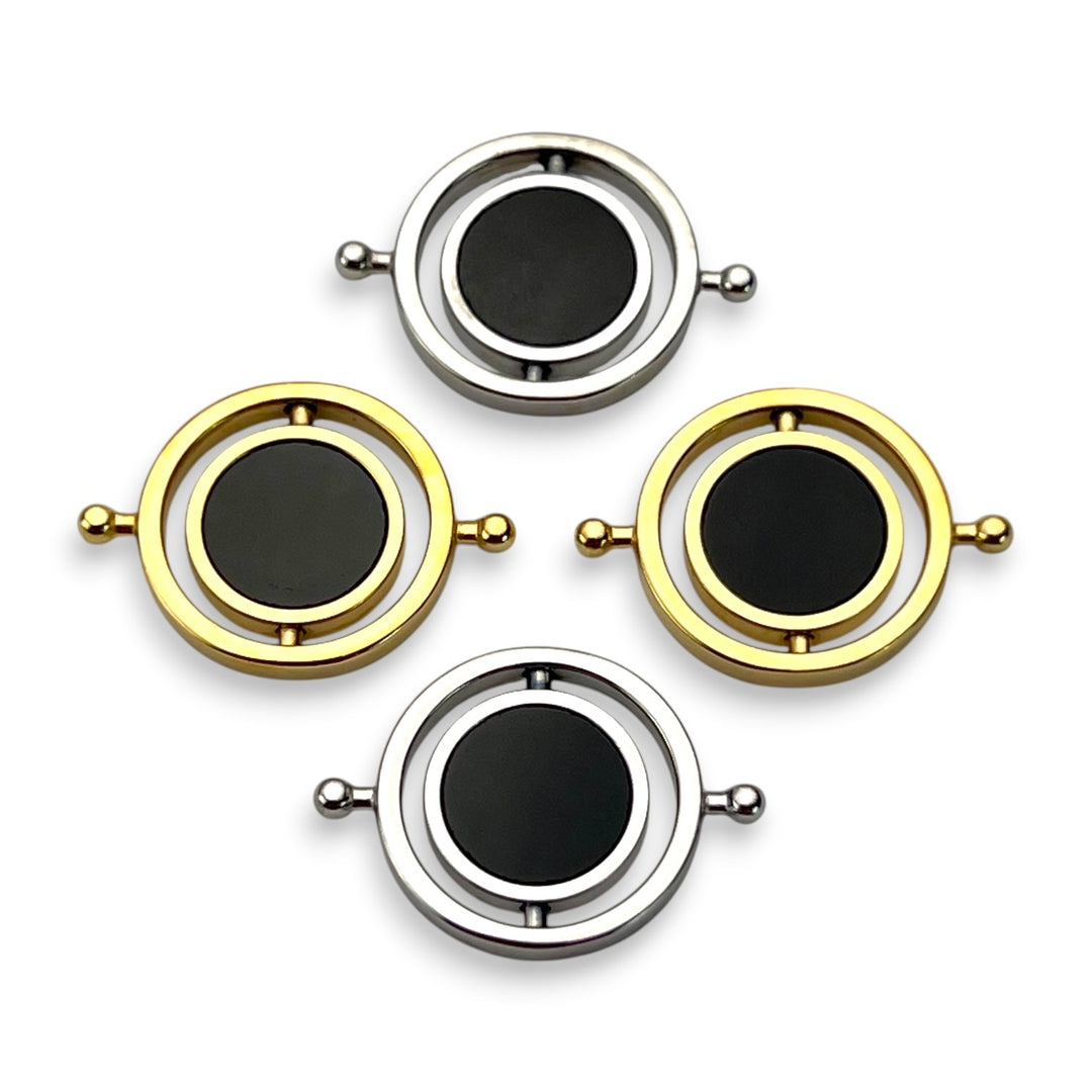 Onyx Round HaloSpin™ Crystal Element