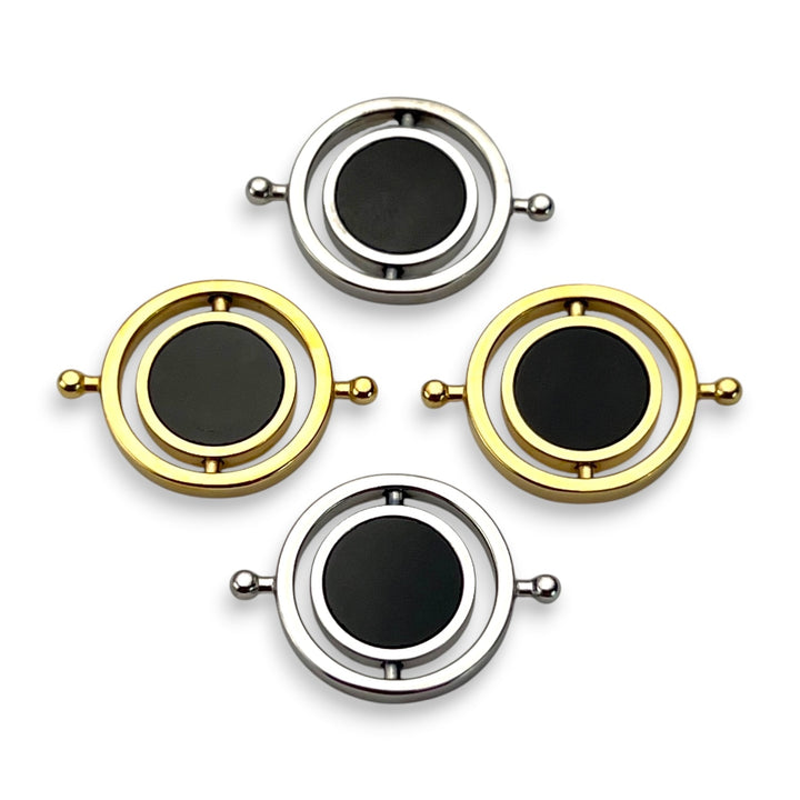 Onyx Round HaloSpin™ Crystal Element