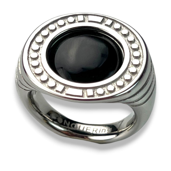 Round Crystal Signet Ring – Studio Line