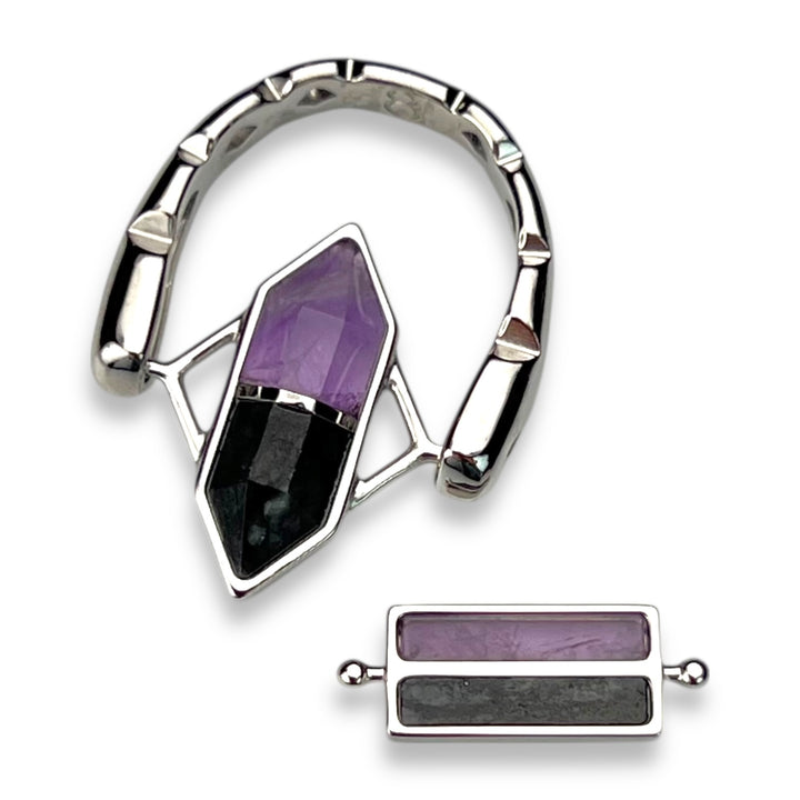 Protection & Safety SoulStack™ 2 Element CrownCut™ Fidget Ring Set