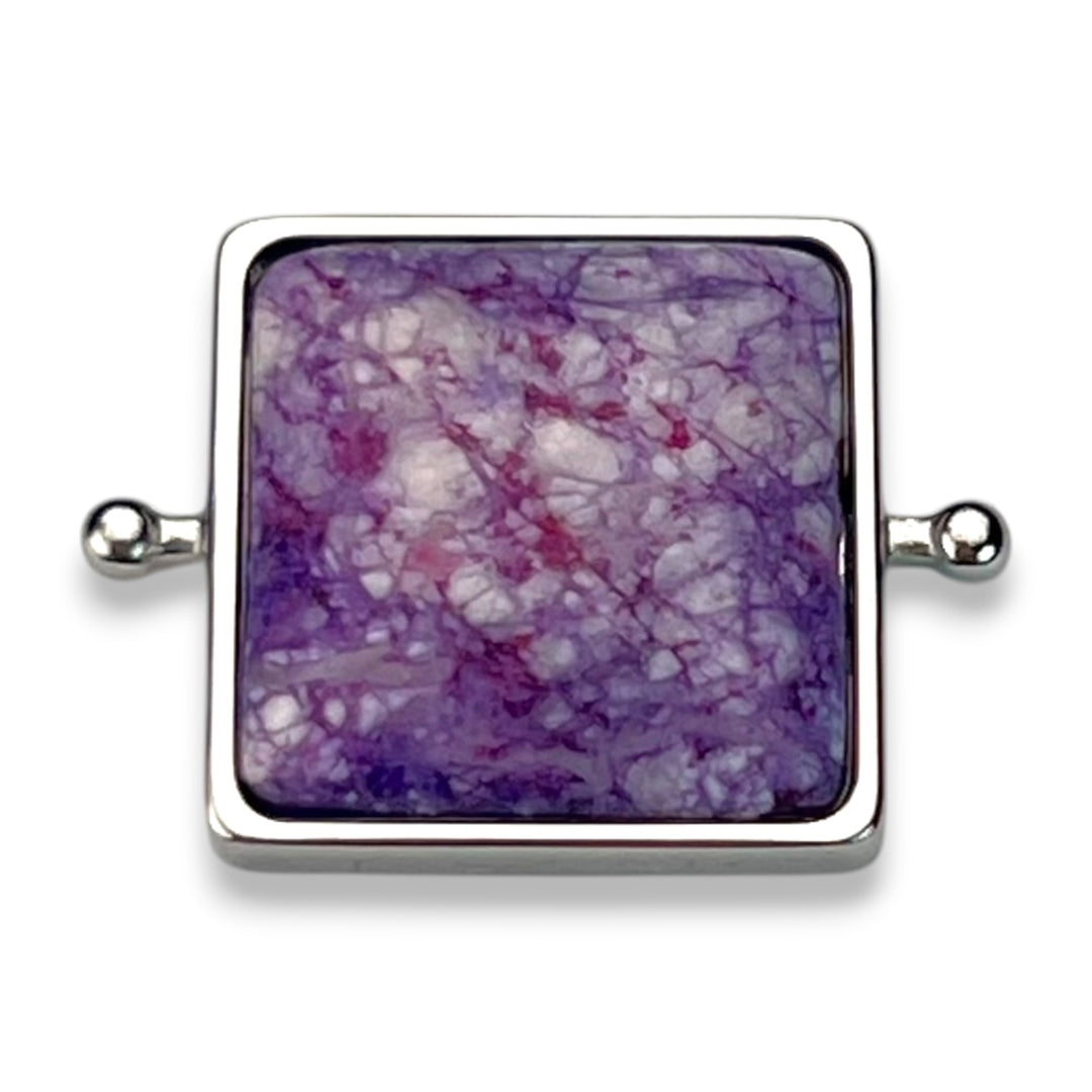 Purple Jasper Cushion Crystal Element