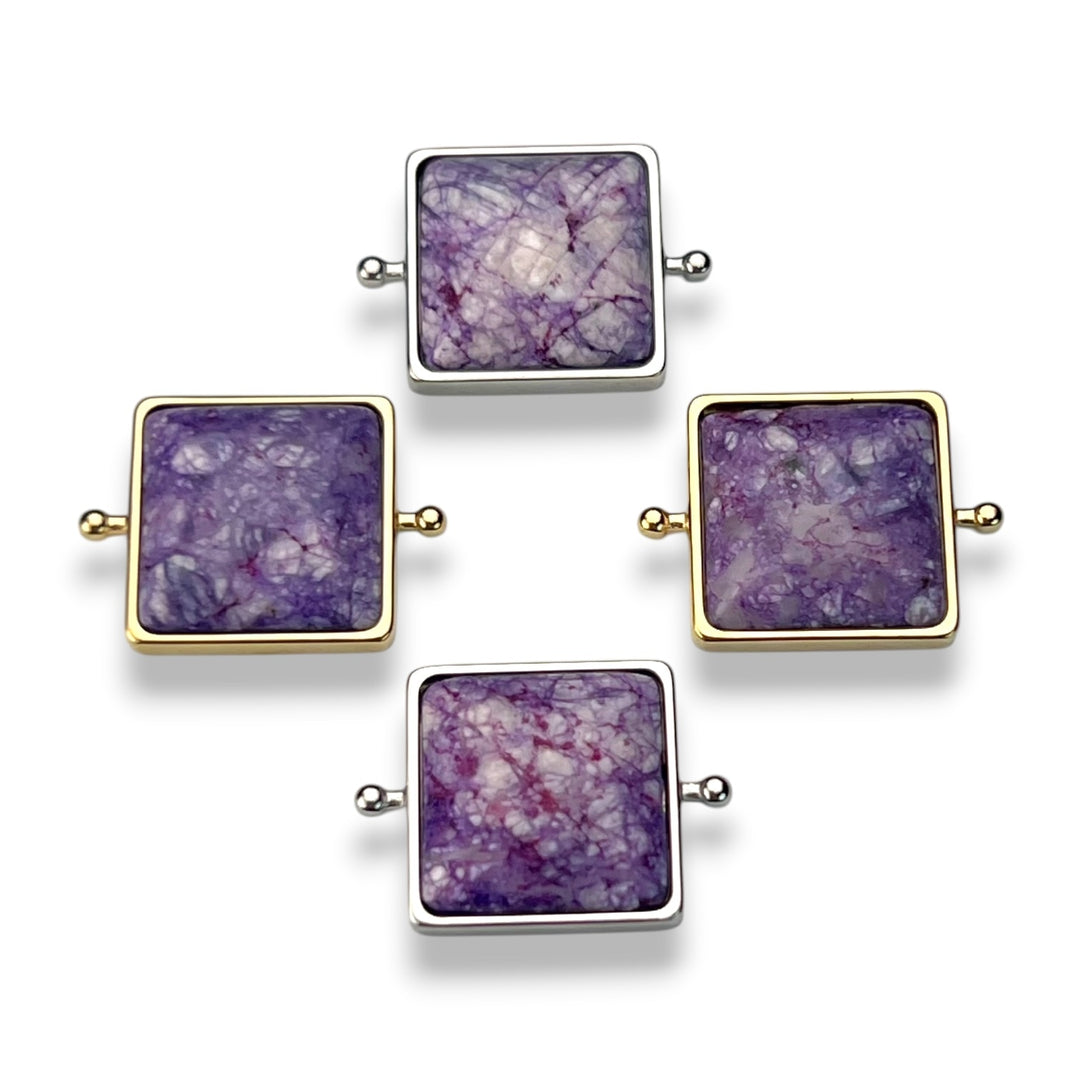 Purple Jasper Cushion Crystal Element