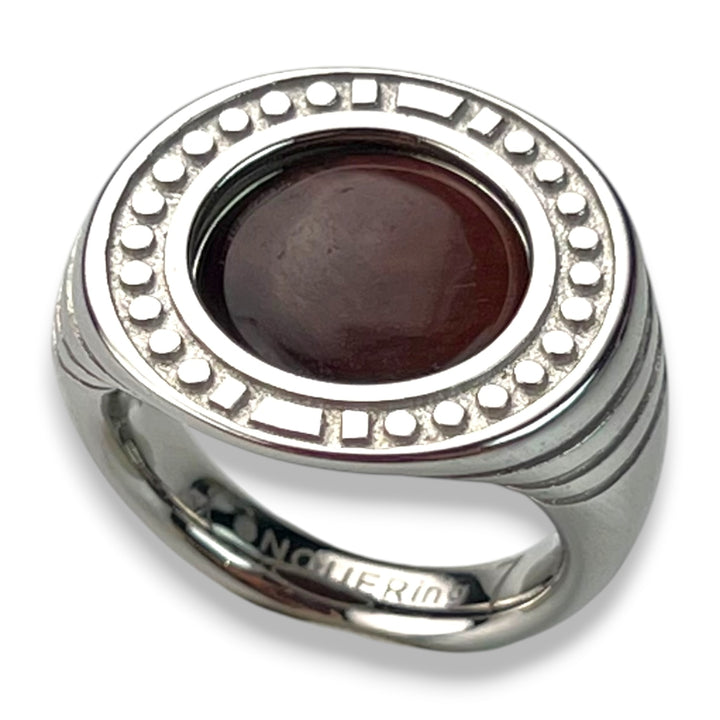 Round Crystal Signet Ring – Studio Line