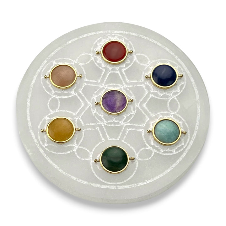 Deluxe Crystal Chakra 7 Element Set