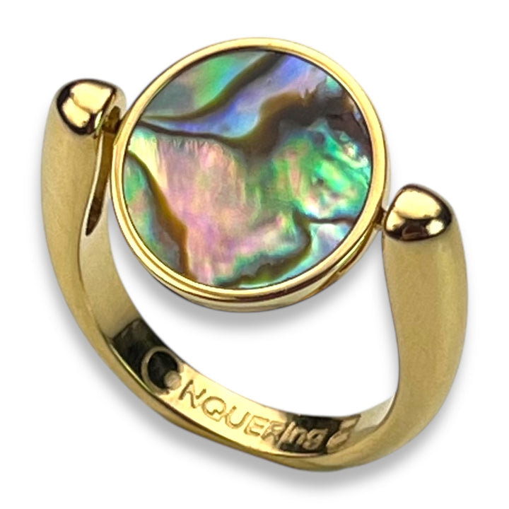 Willow Round Crystal Fidget Ring