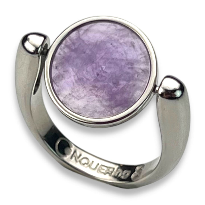 Willow Round Crystal Fidget Ring