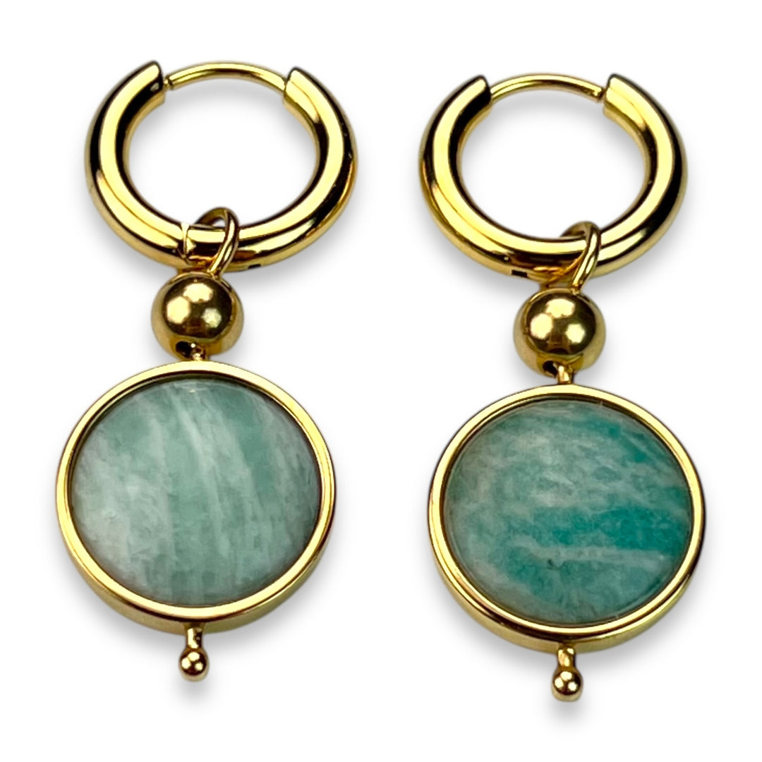 Round Crystal Willow Earrings