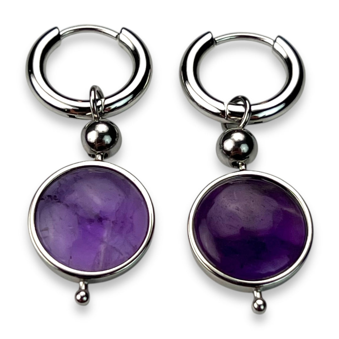 Round Crystal Willow Earrings