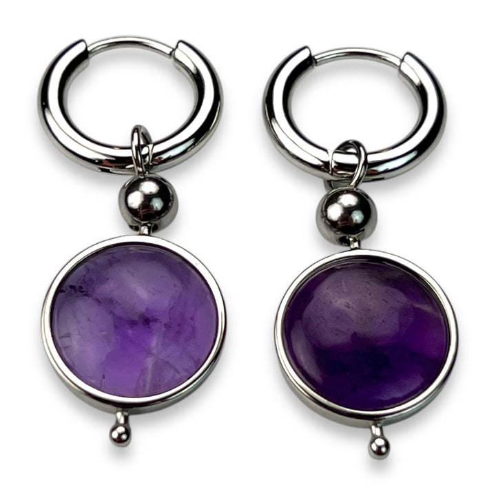 Round Crystal Willow Earrings