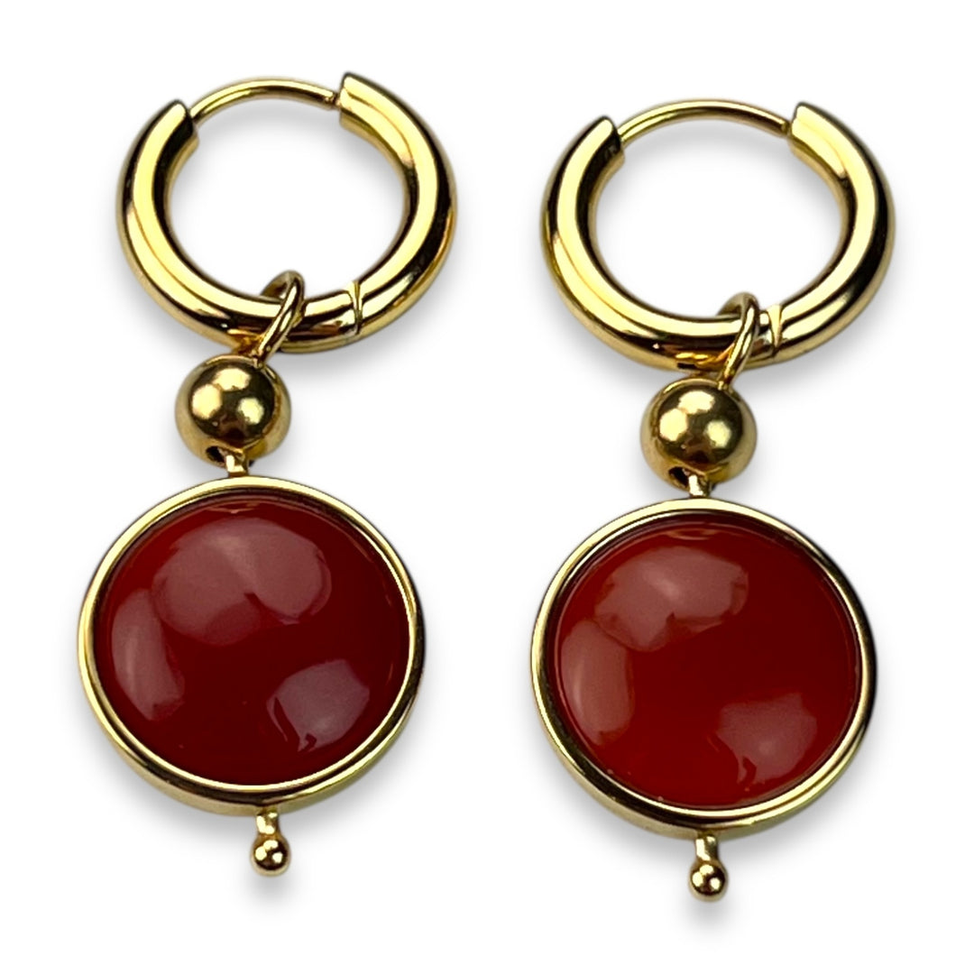 Round Crystal Willow Earrings