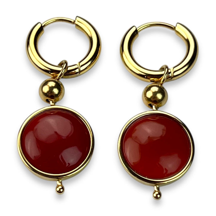 Round Crystal Willow Earrings