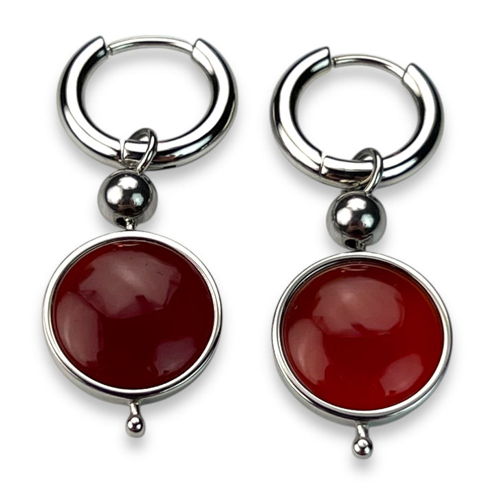 Round Crystal Willow Earrings