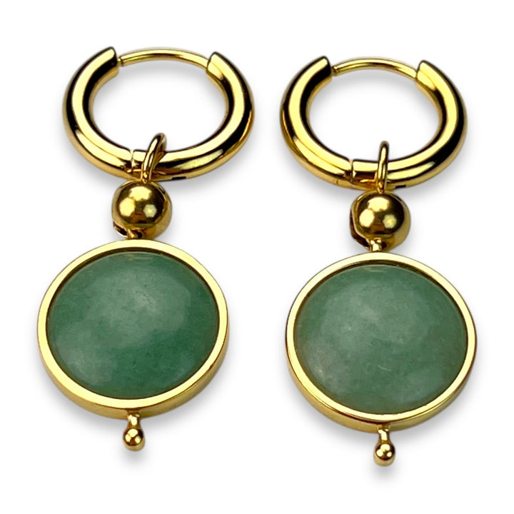 Round Crystal Willow Earrings