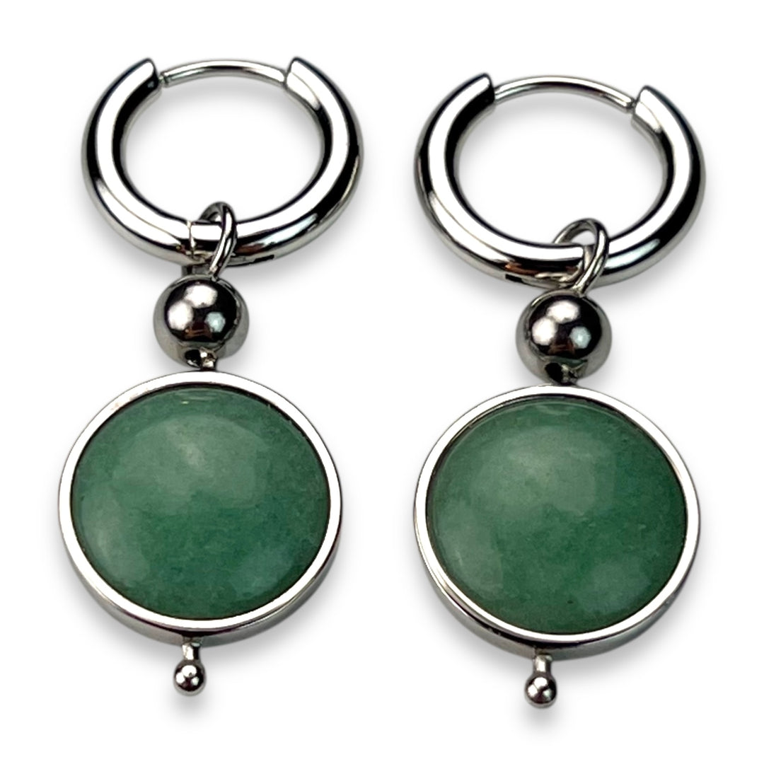 Round Crystal Willow Earrings