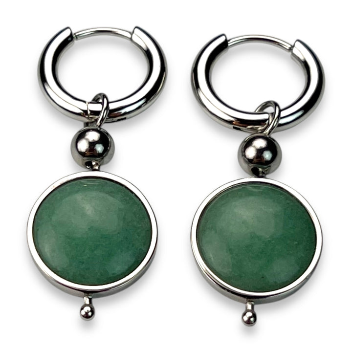 Round Crystal Willow Earrings