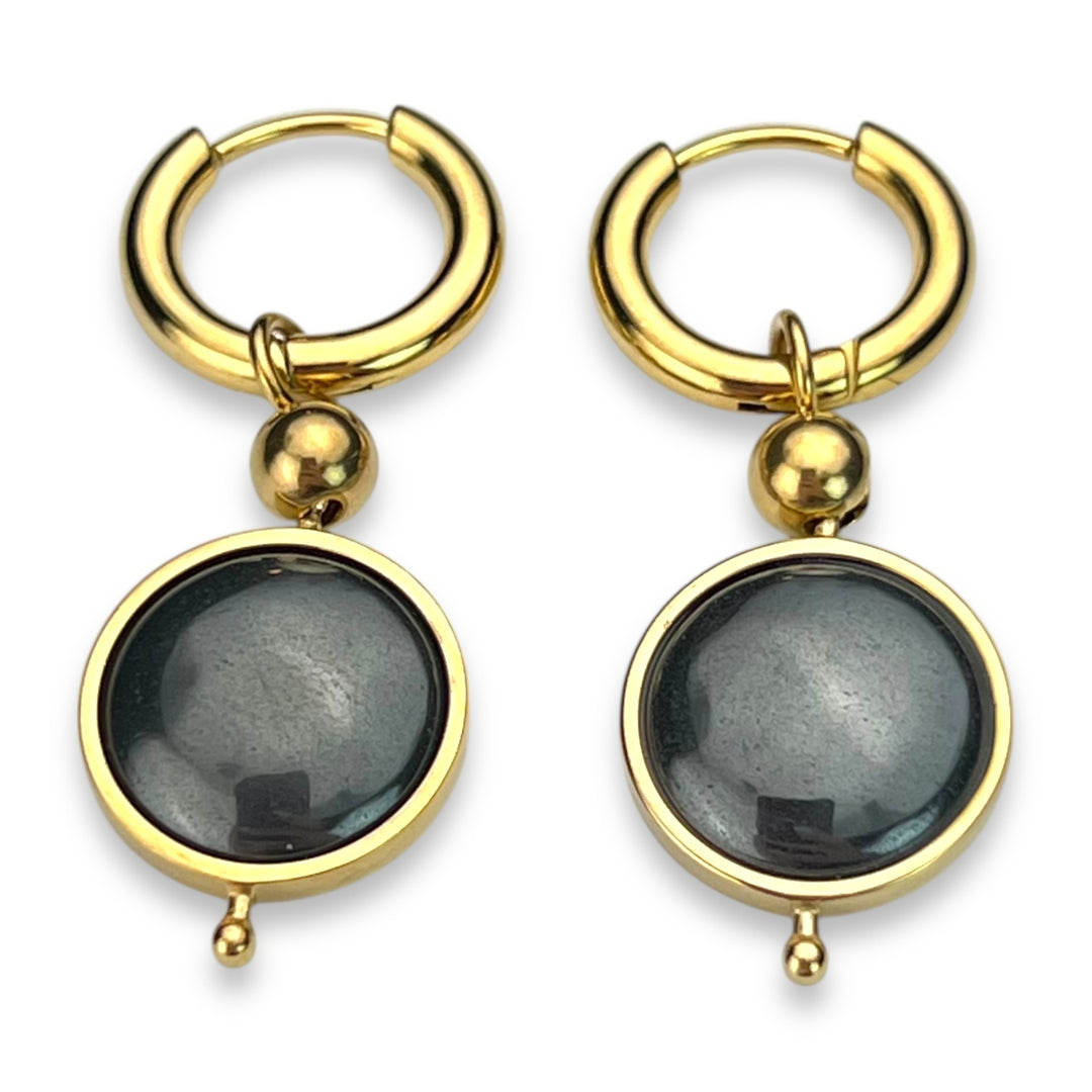 Round Crystal Willow Earrings