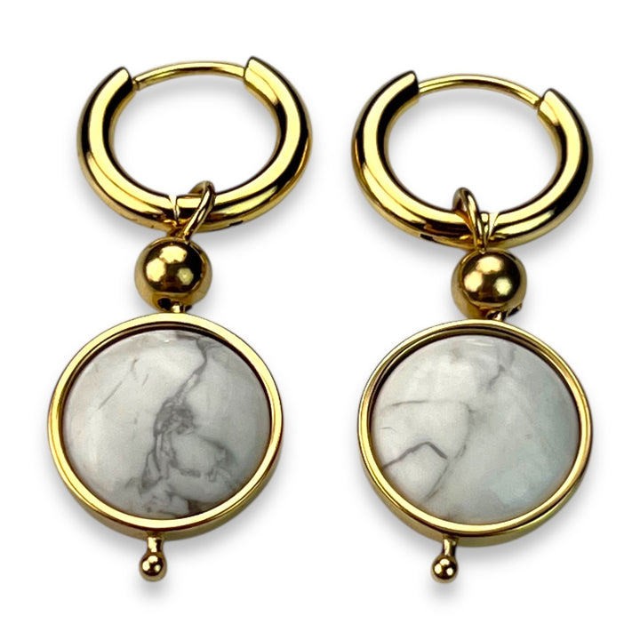 Round Crystal Willow Earrings