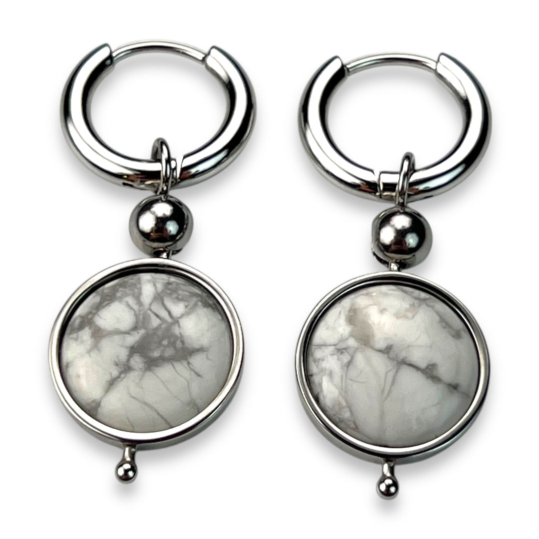 Round Crystal Willow Earrings