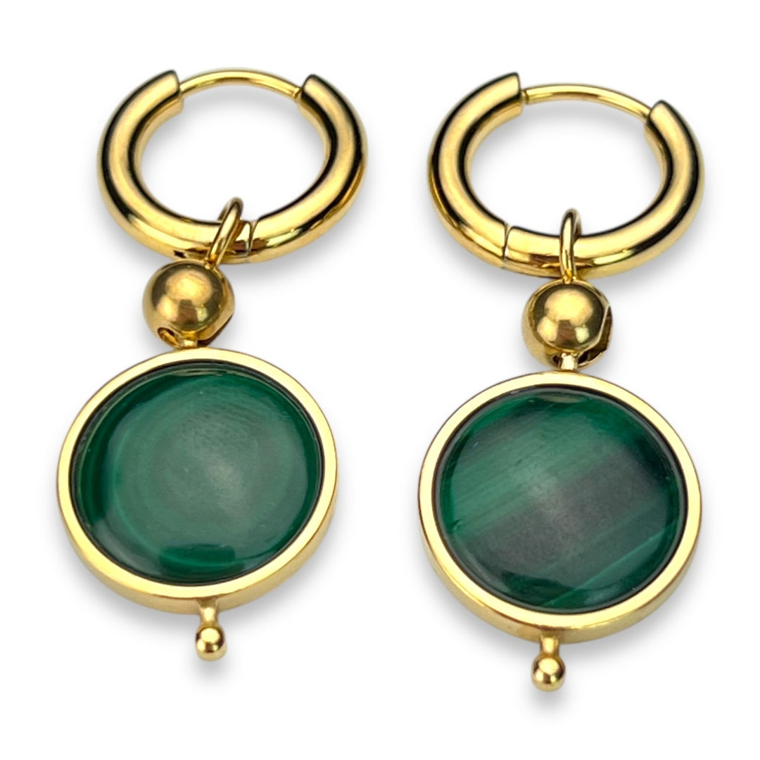 Round Crystal Willow Earrings