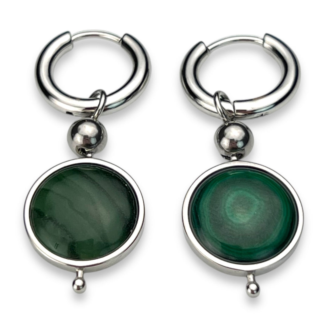 Round Crystal Willow Earrings