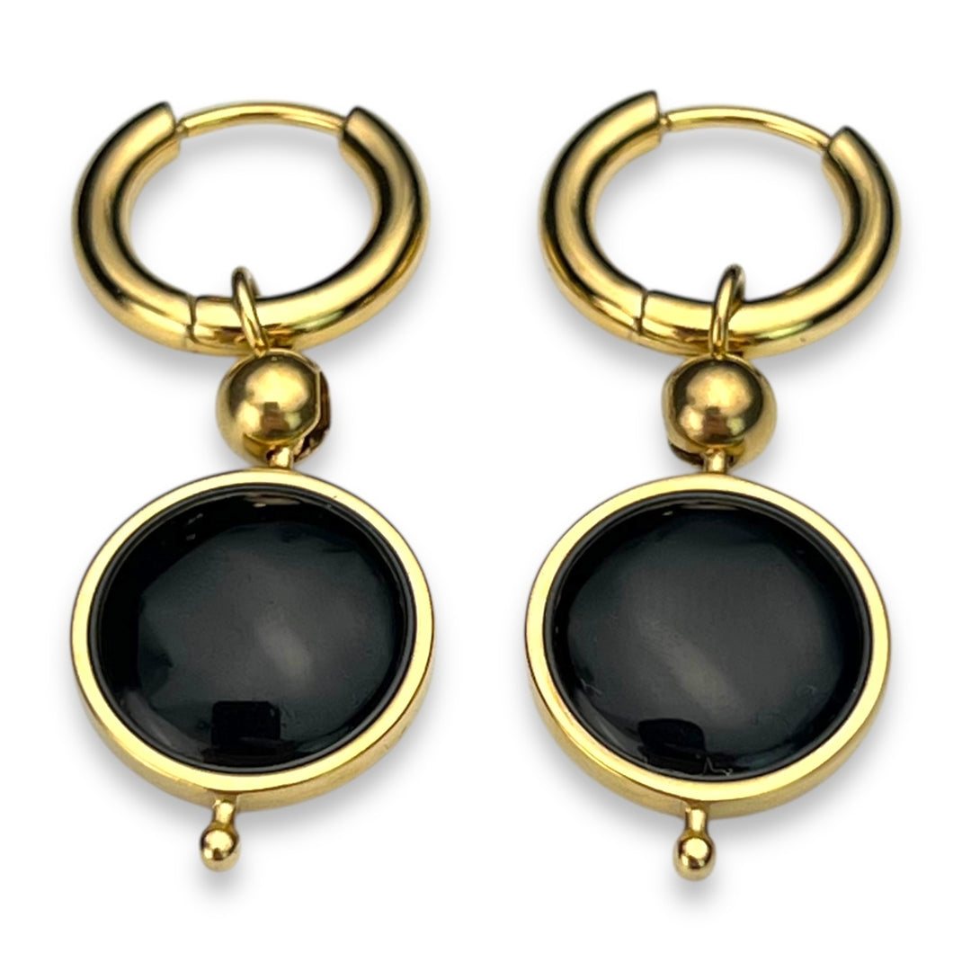 Round Crystal Willow Earrings