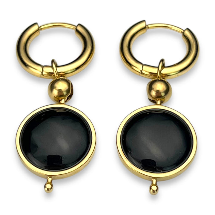 Round Crystal Willow Earrings