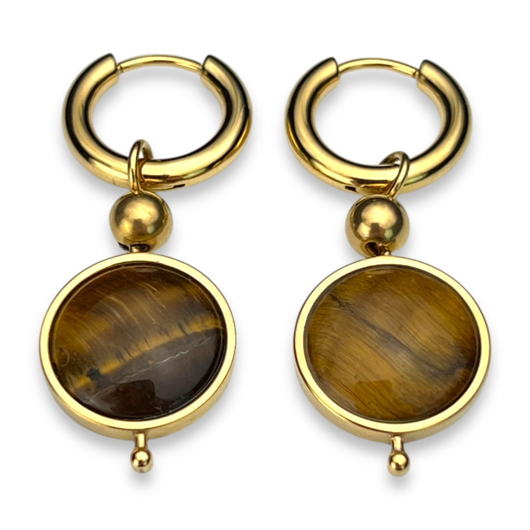 Round Crystal Willow Earrings