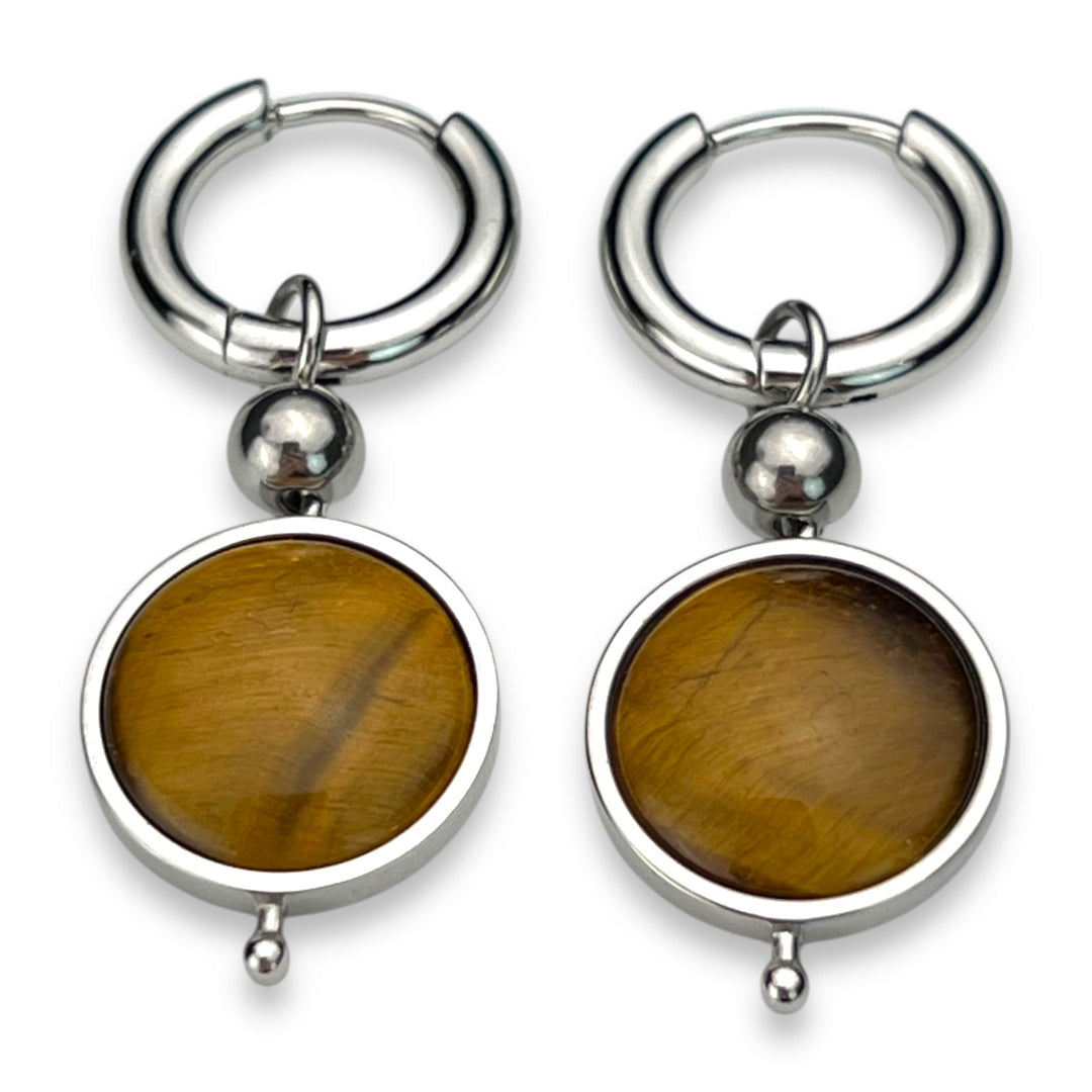 Round Crystal Willow Earrings